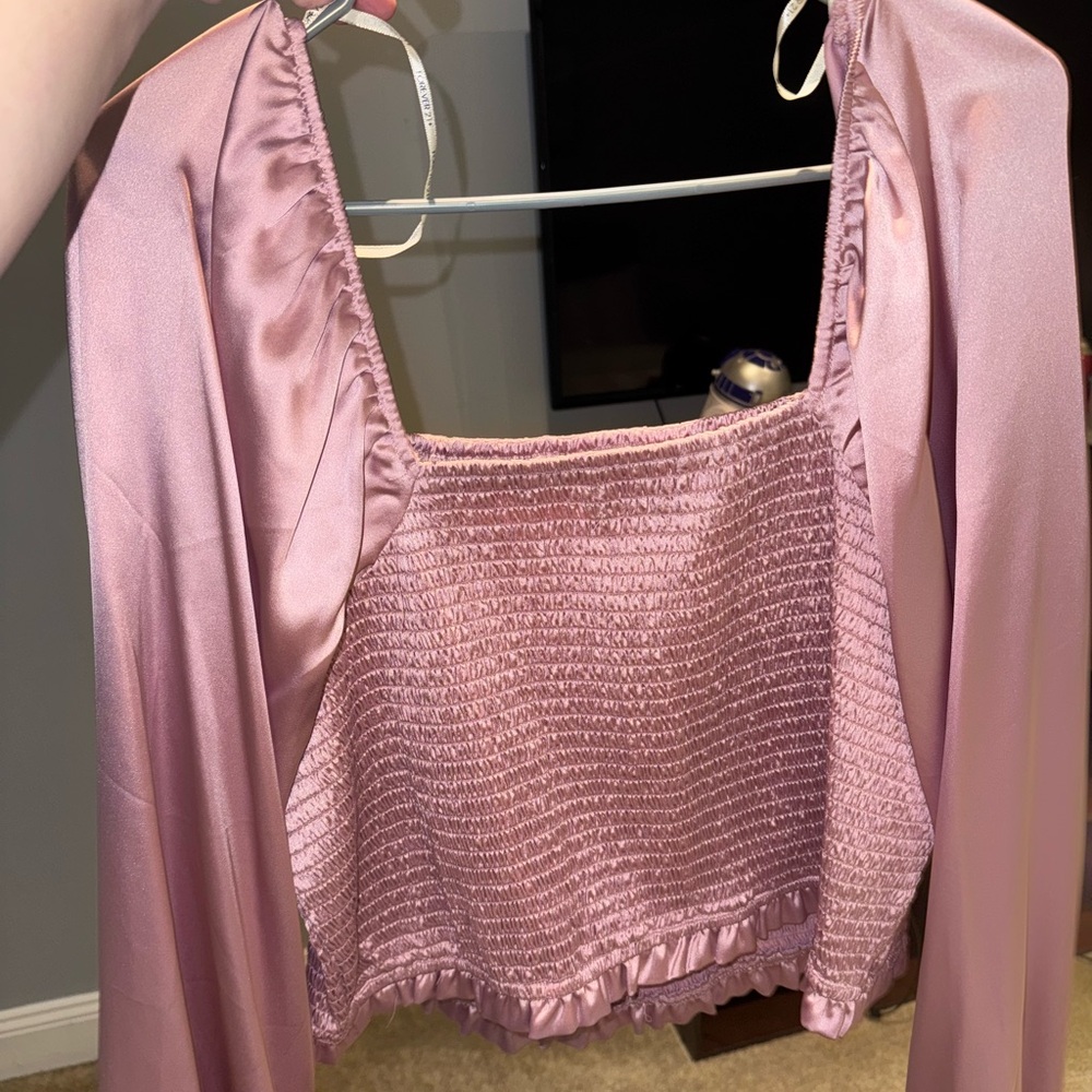 Forever 21 Pink Textured Blouse